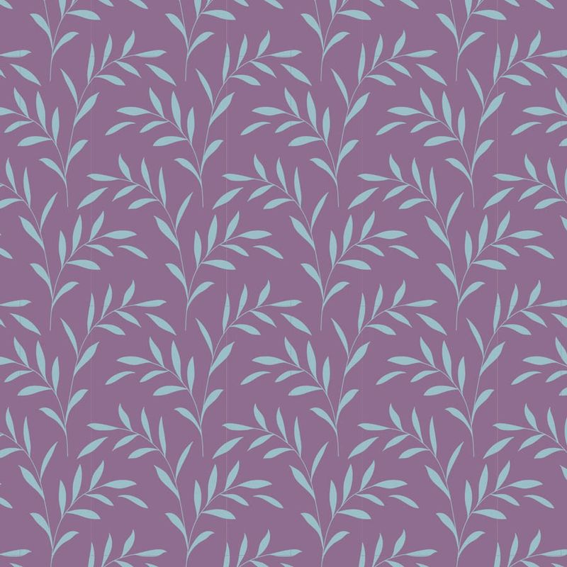 Tilda Hibernation Collection / Olive Branch - Lavender / Per 25cm