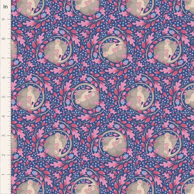 Tilda Hibernation Collection / SlumberMouse - Denim / Per 25cm
