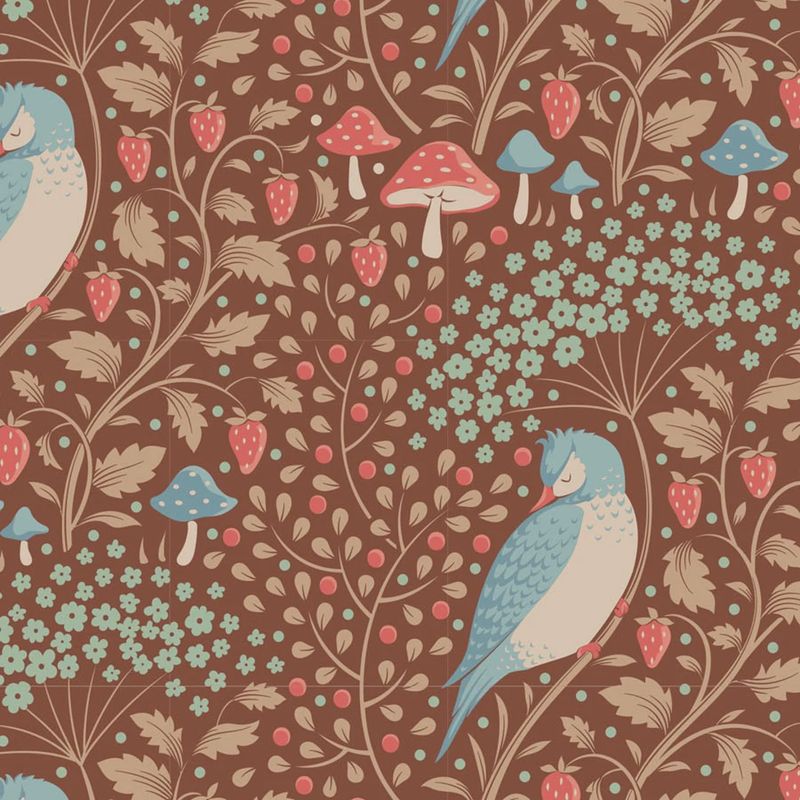 Tilda Hibernation Collection / Sleepy Bird - Pecan / Per 25cm