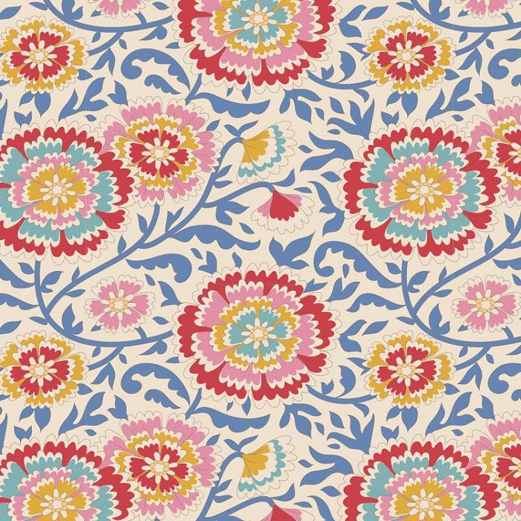 Tilda Jubilee Collection / Elodie - Blue / Per 25cm