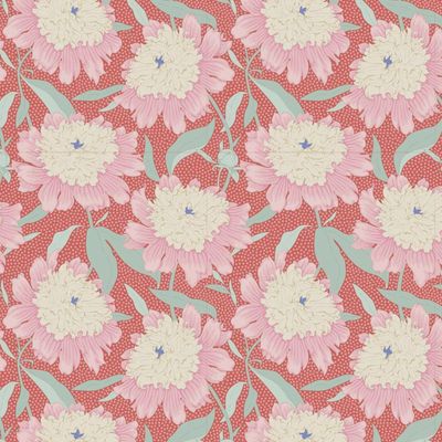 Tilda Garden Life Collection / Bowl Peony - Coral / Per 25cm