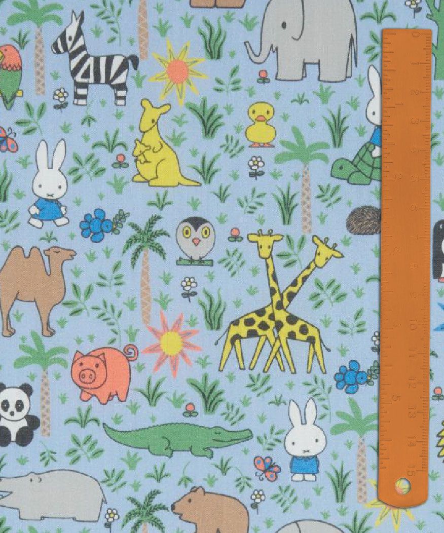 Liberty Tana Lawn x Miffy Japan / Zoology C / 25cm