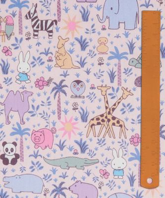 Liberty Tana Lawn x Miffy Japan / Zoology D / 25cm