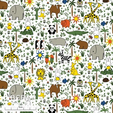 Liberty Tana Lawn x Miffy Japan / Zoology A / 25cm