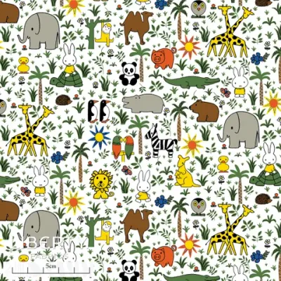Liberty Tana Lawn x Miffy Japan / Zoology A / 25cm