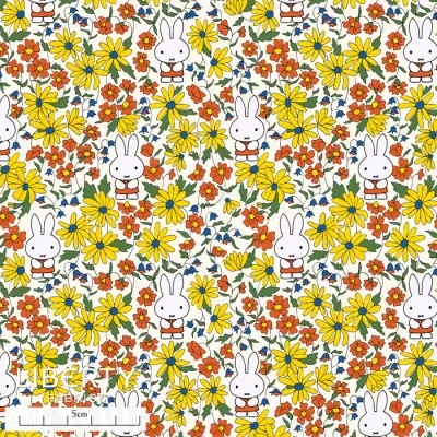 Liberty Tana Lawn x Miffy Japan / Prairie Day A / 25cm