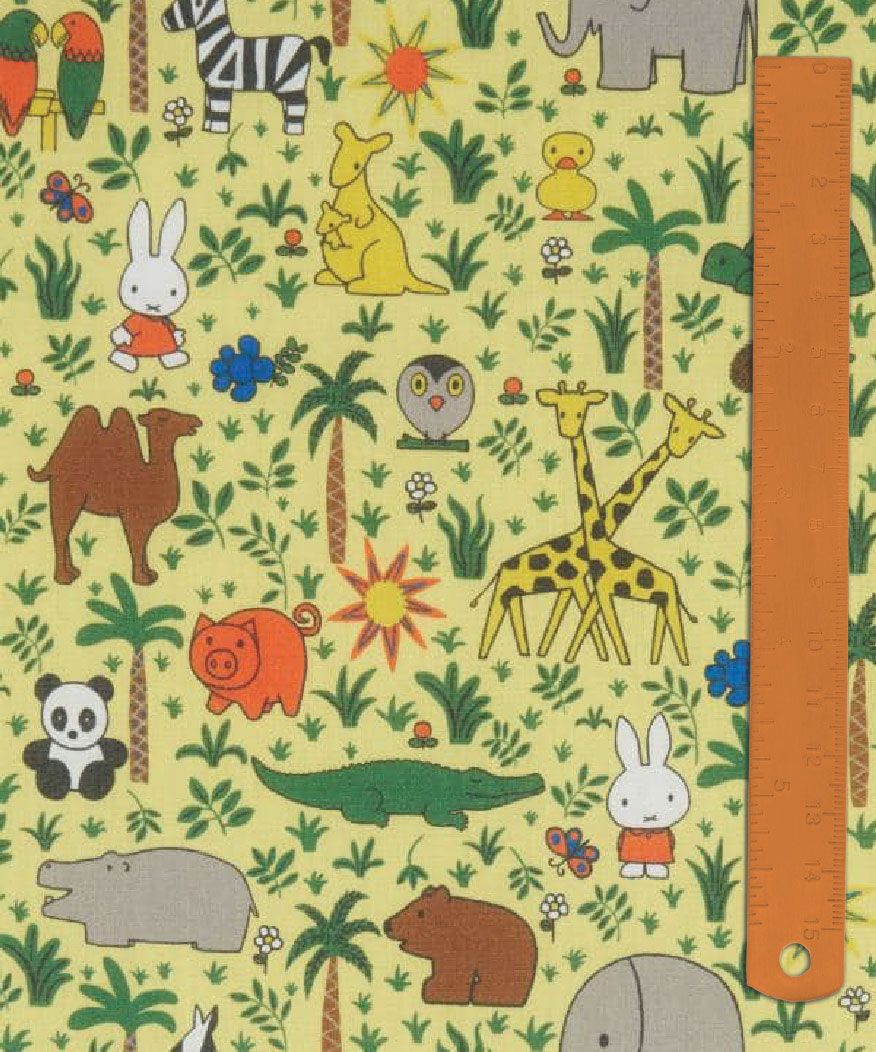 Liberty Tana Lawn x Miffy Japan / Zoology B / 25cm