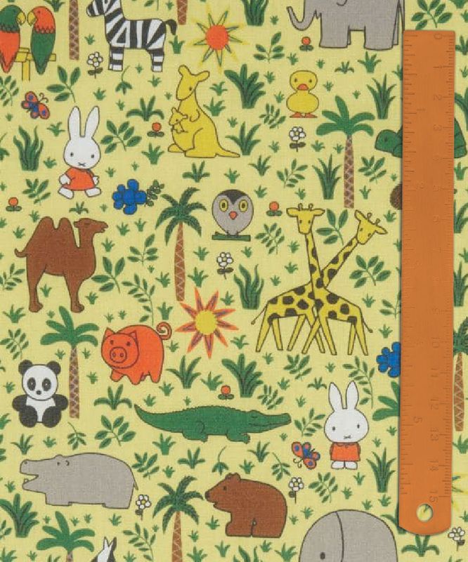 Liberty Tana Lawn x Miffy Japan / Zoology B / 25cm