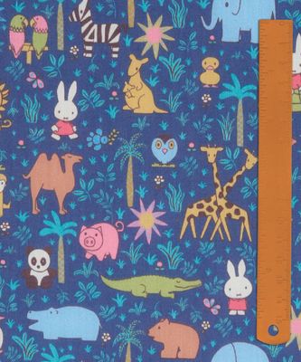 Liberty Tana Lawn x Miffy Japan / Zoology E / 25cm