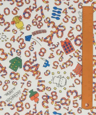 Liberty Tana Lawn x Miffy Japan / Counting A / 25cm
