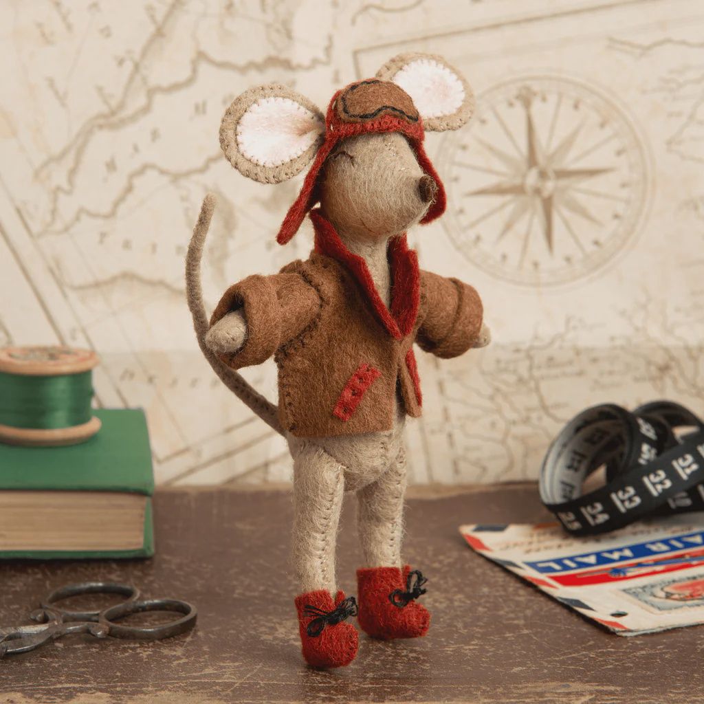 Felt Craft Mini Kit / Little Mouse, the Aviator