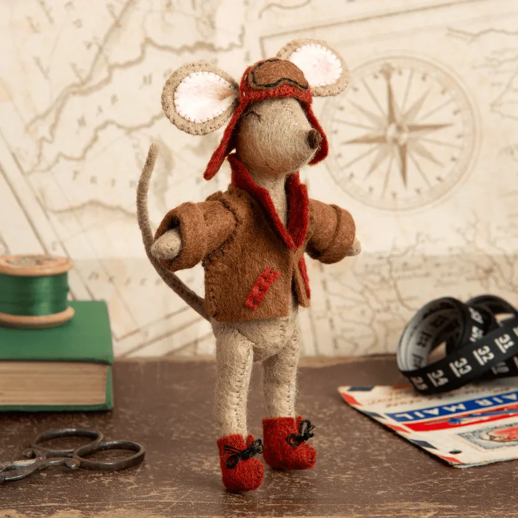 Felt Craft Mini Kit / Little Mouse, the Aviator