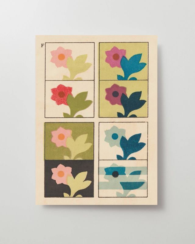Kiku Print Greeting Card / Colour Chart #5