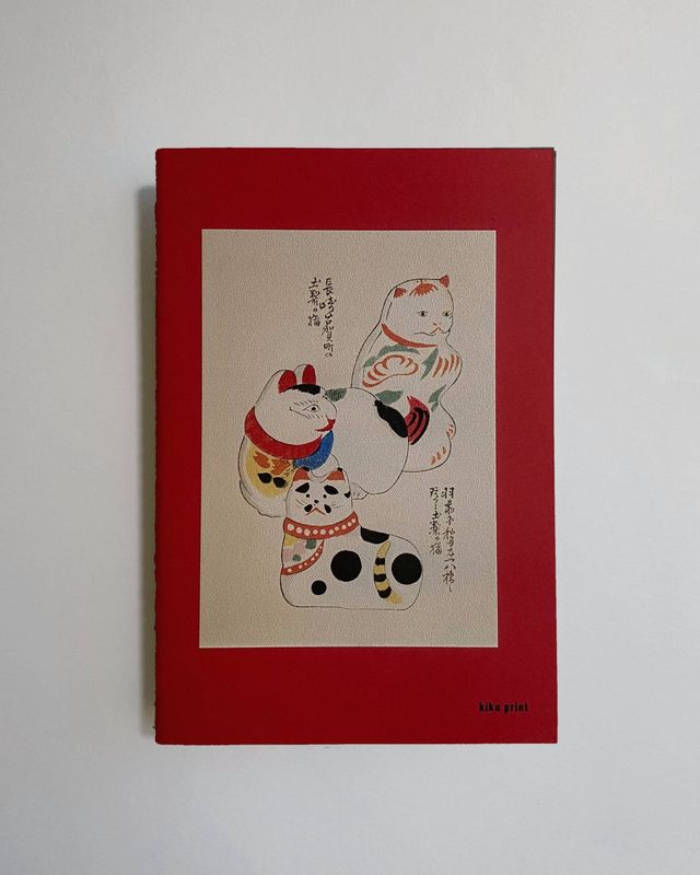Kiku Print Notebook /  Cats of Edo