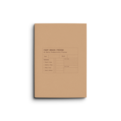 Creator's Friend Fast Brain Daily Planner / Caramel Fudge