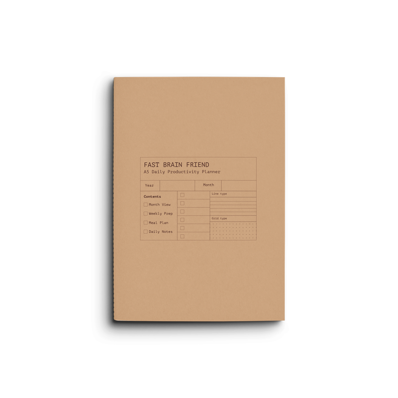 Creator's Friend Fast Brain Daily Planner / Caramel Fudge