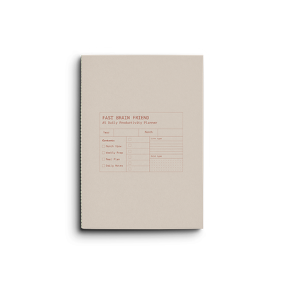 Creator's Friend Fast Brain Daily Planner / Milky Latte