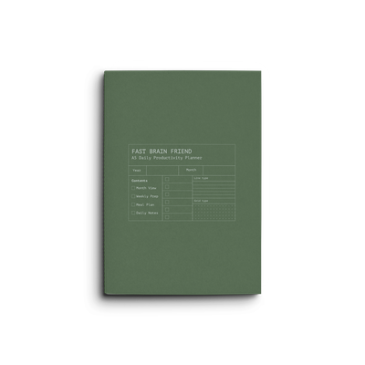 Creator's Friend Fast Brain Daily Planner / Eucalyptus