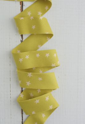 2.5" Bias Quilt Binding /  Starry Pistachio / Per Metre