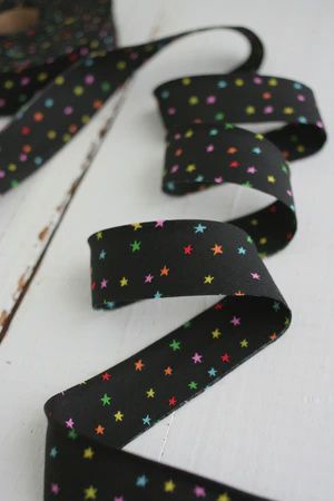 2.5" Bias Quilt Binding / Starry Vivid Rainbow