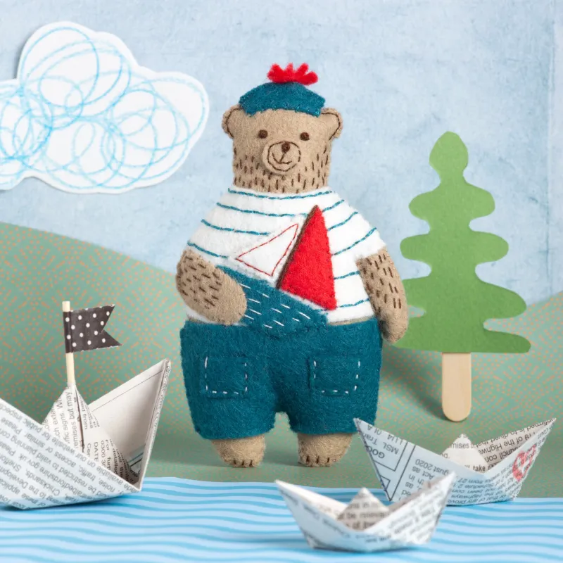 Felt Craft Mini Kit / Marcel the Sailor Bear