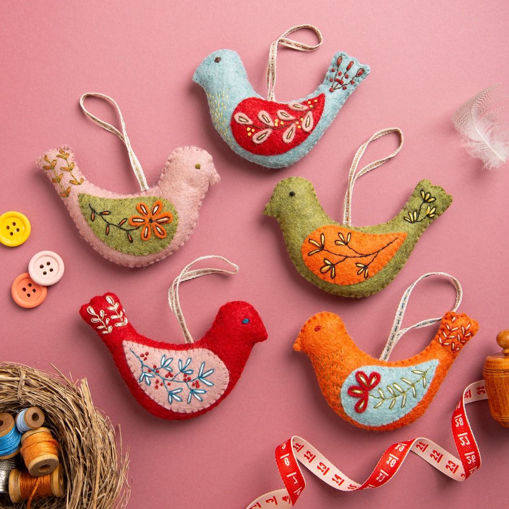 Felt Craft Kit / Folk Birds