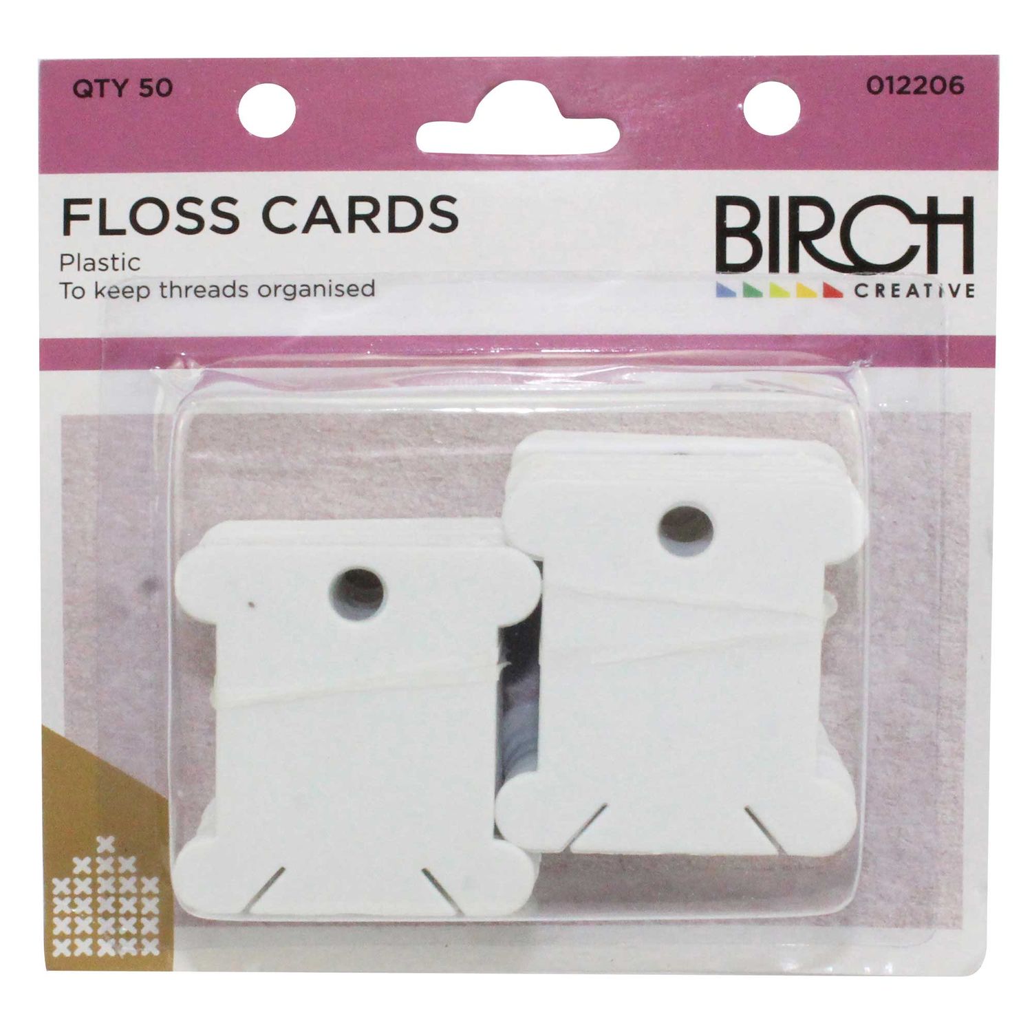 Birch Floss Bobbins / 50qty
