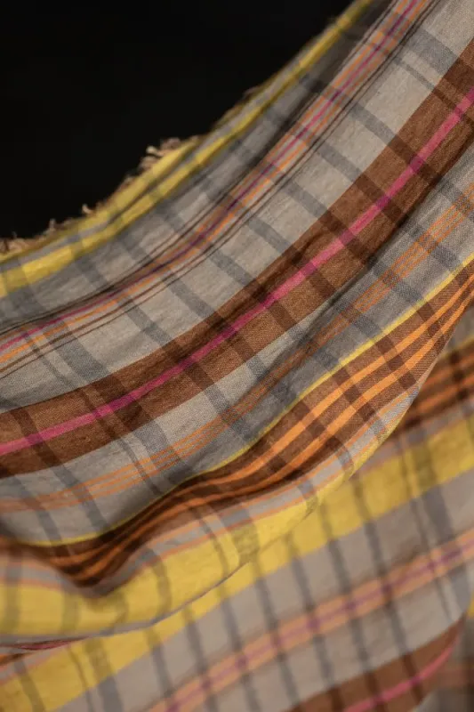 Merchant &amp; Mills Linen / Wonder Sky Check / per 25cm