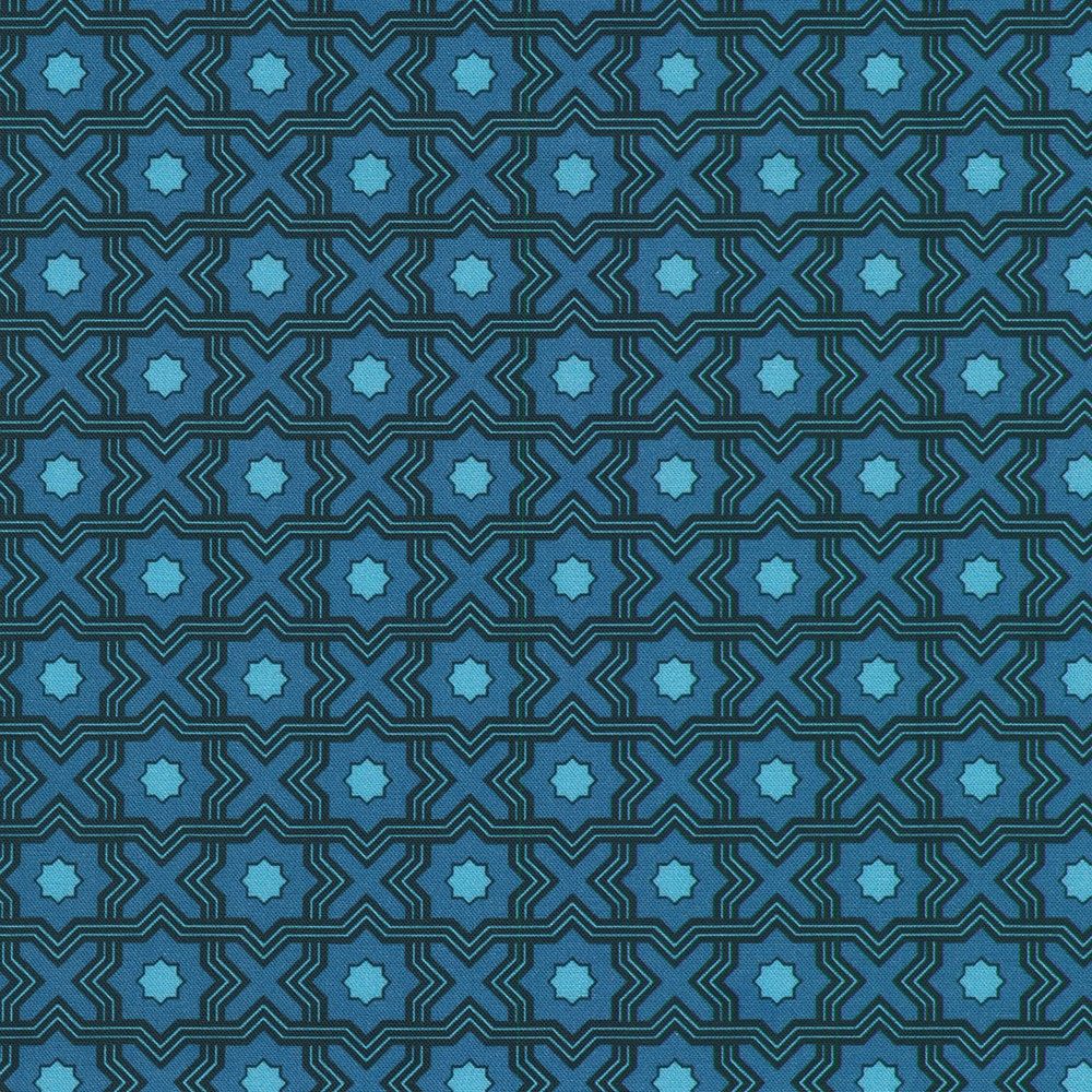 Drift Into Blue / Tiles - Cobalt / Per 25cm