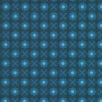 Drift Into Blue / Tiles - Cobalt / Per 25cm