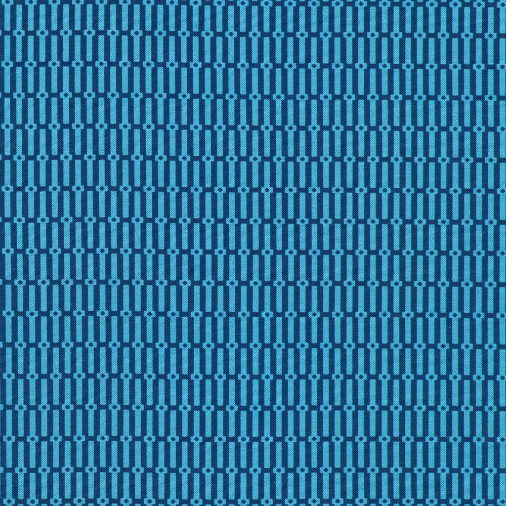 Drift Into Blue / Vertical Dash - Denim / Per 25cm