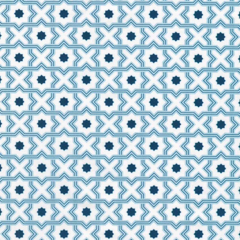 Drift Into Blue / Tiles - White / Per 25cm