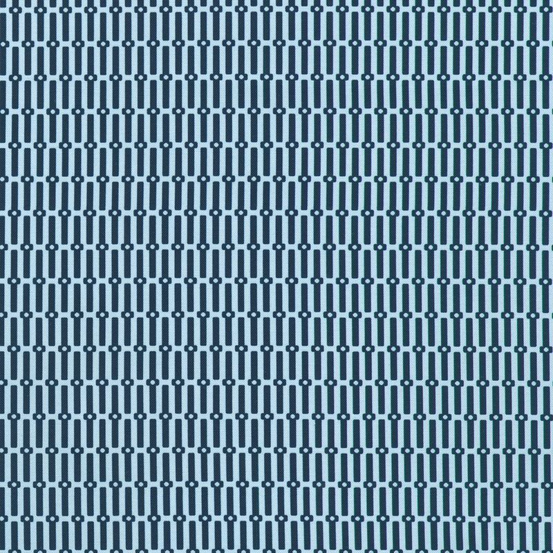 Drift Into Blue / Vertical Dash - Chambray / Per 25cm