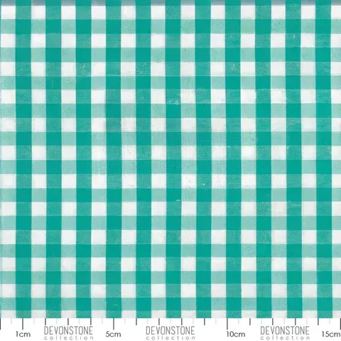 Cotton Gingham / Turquoise / Per 25cm