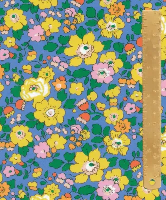 Liberty Augusta Linen / Betsy Field Blue / Per 25cm