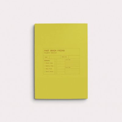 Creator's Friend Fast Brain Daily Planner Student Edition / Honeysuckle Yellow