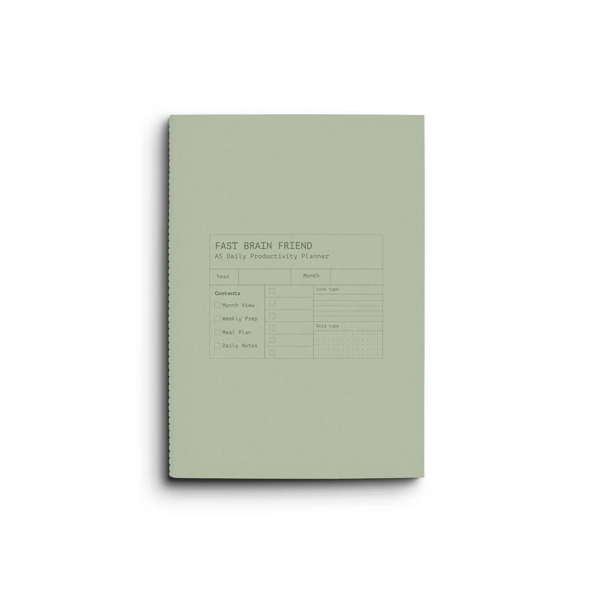 Creator's Friend Fast Brain Daily Planner / Sage