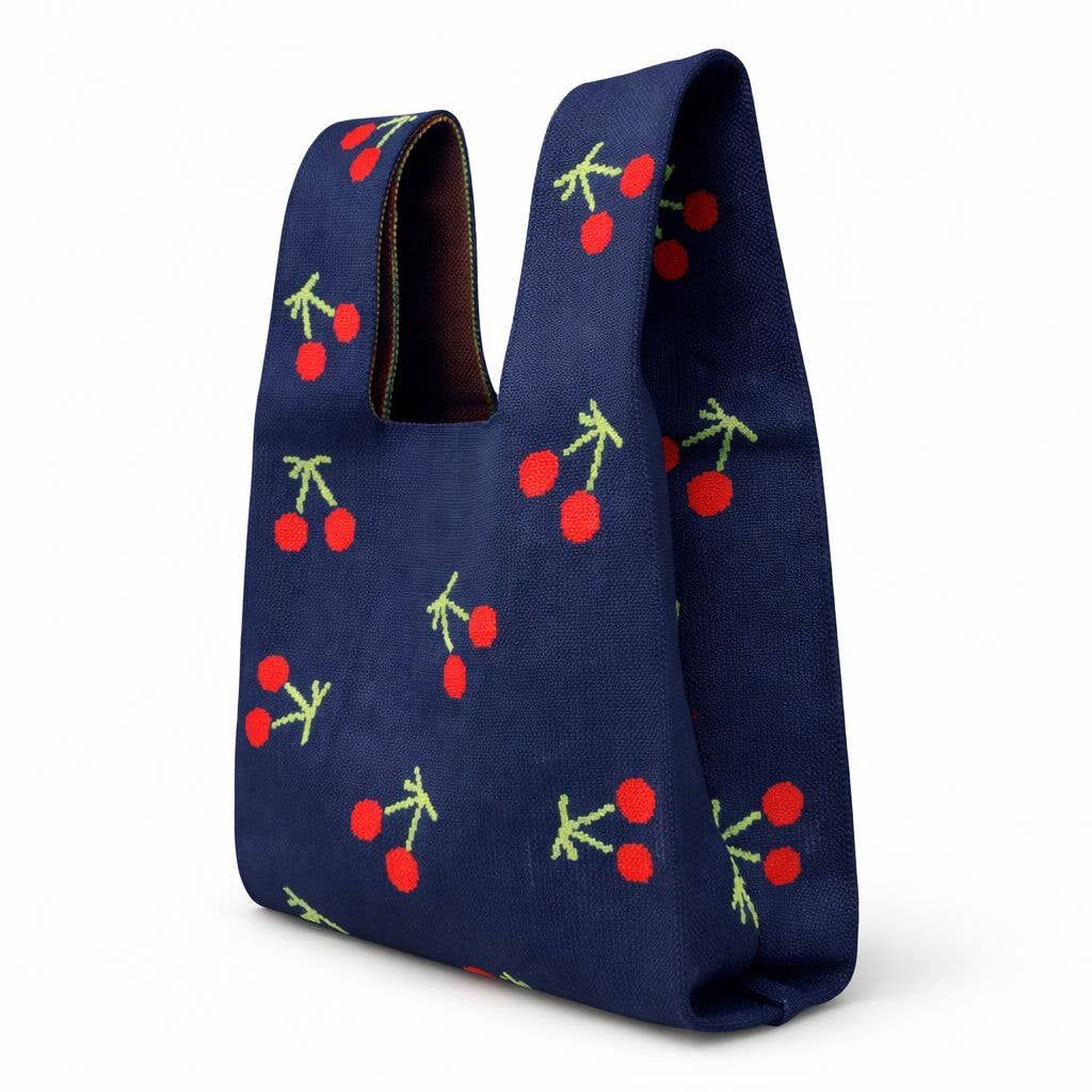TOKEII Knitted Bag / Midnight Cherry