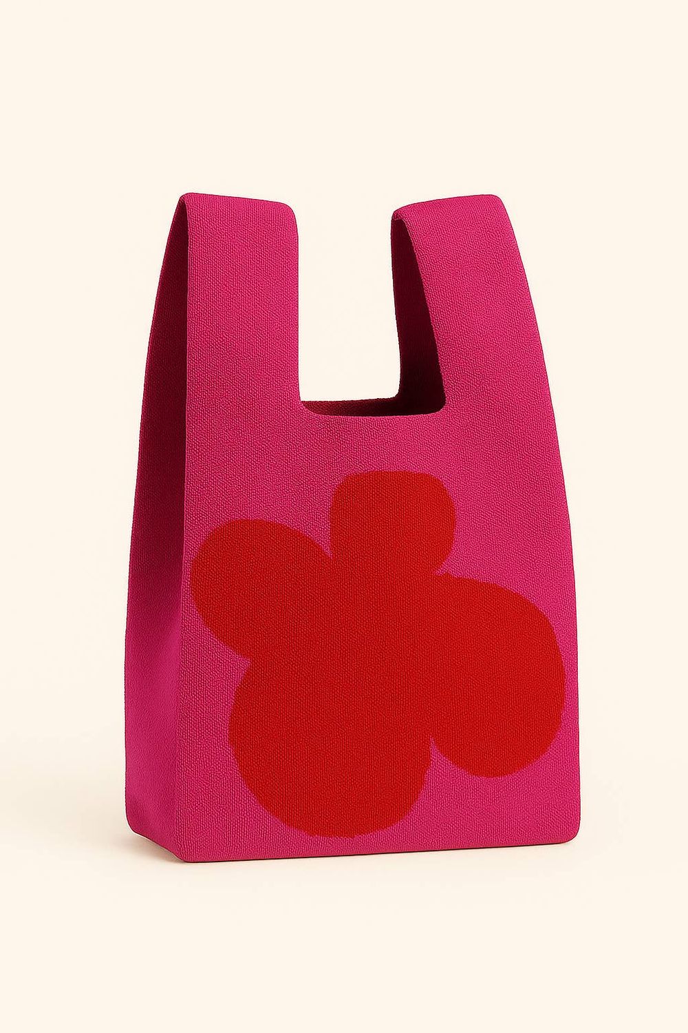 TOKEII Knitted Bag / Pop Petal Red