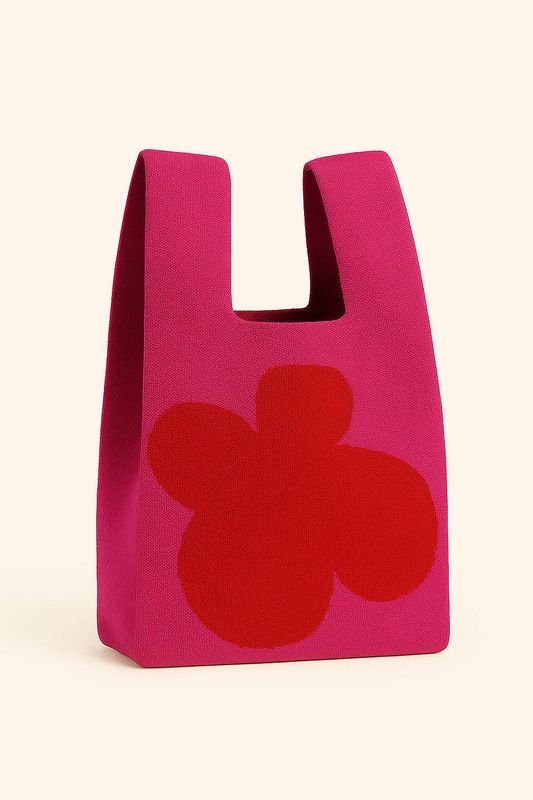 TOKEII Knitted Bag / Pop Petal Red