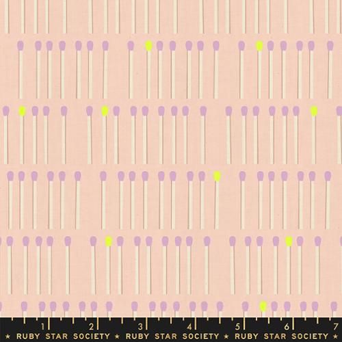 Ruby Star LoFi Linen / Meet Your Match - Peach / Per 25cm