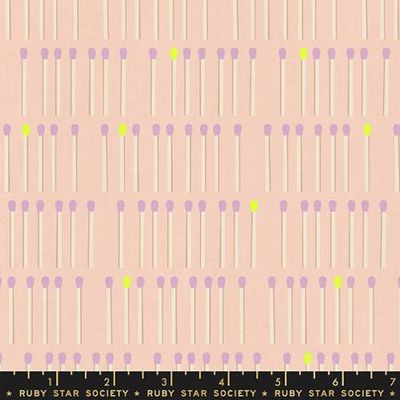 Ruby Star LoFi Linen / Meet Your Match - Peach / Per 25cm
