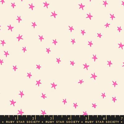Ruby Star / Starry - Neon Pink / Per 25cm