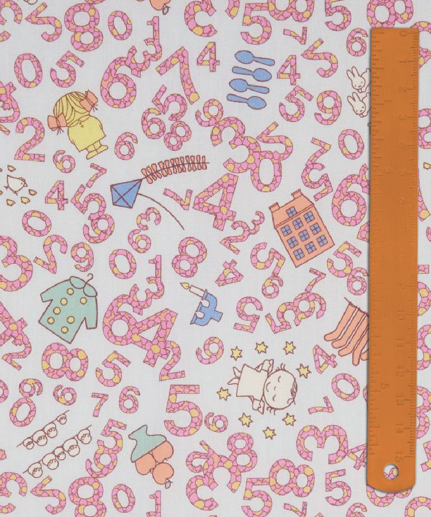 Liberty Tana Lawn x Miffy Japan / Counting E / 25cm
