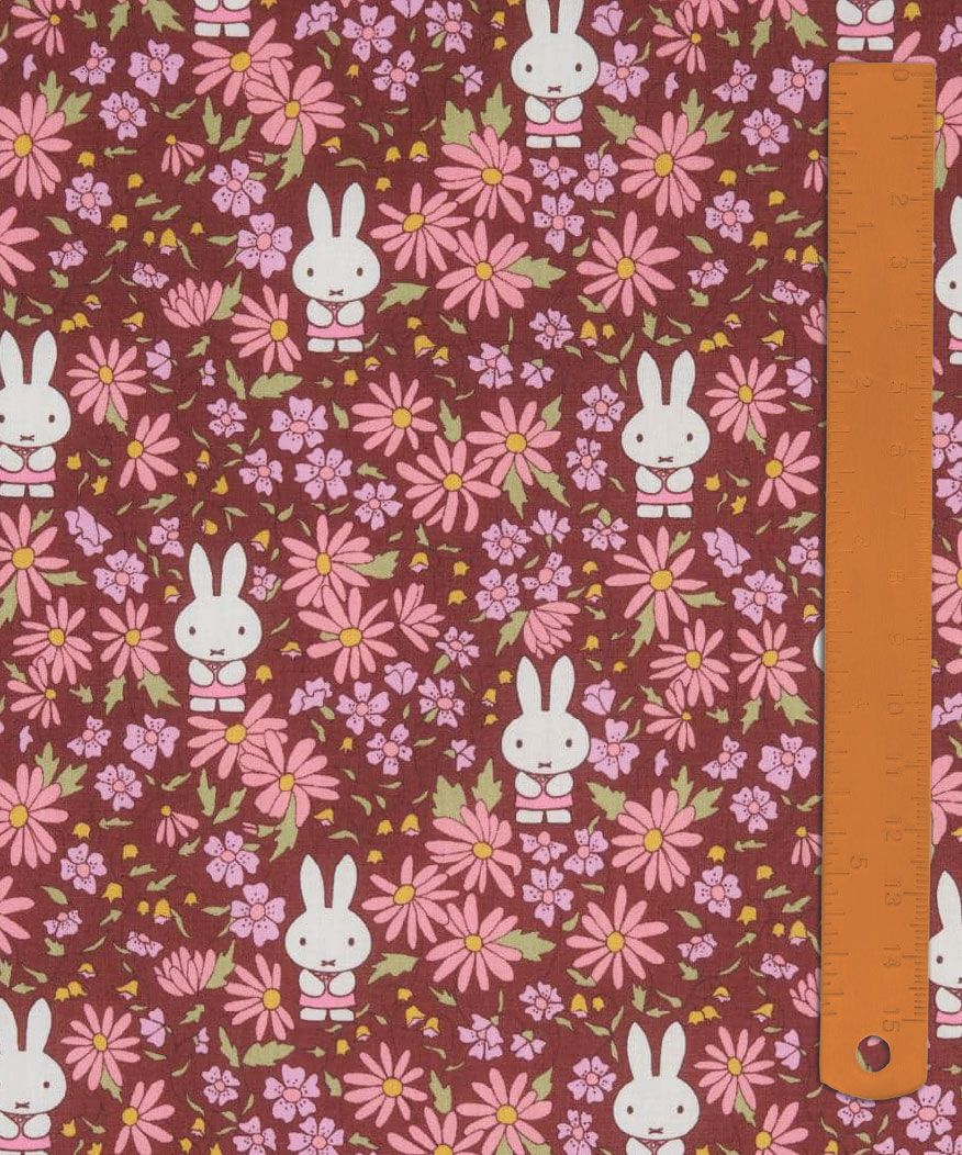 Liberty Tana Lawn x Miffy Japan / Prairie Day E / 25cm