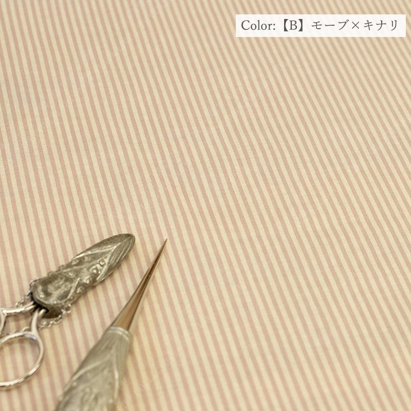 Yuwa Stripe / Apricot (B) / per 25cm