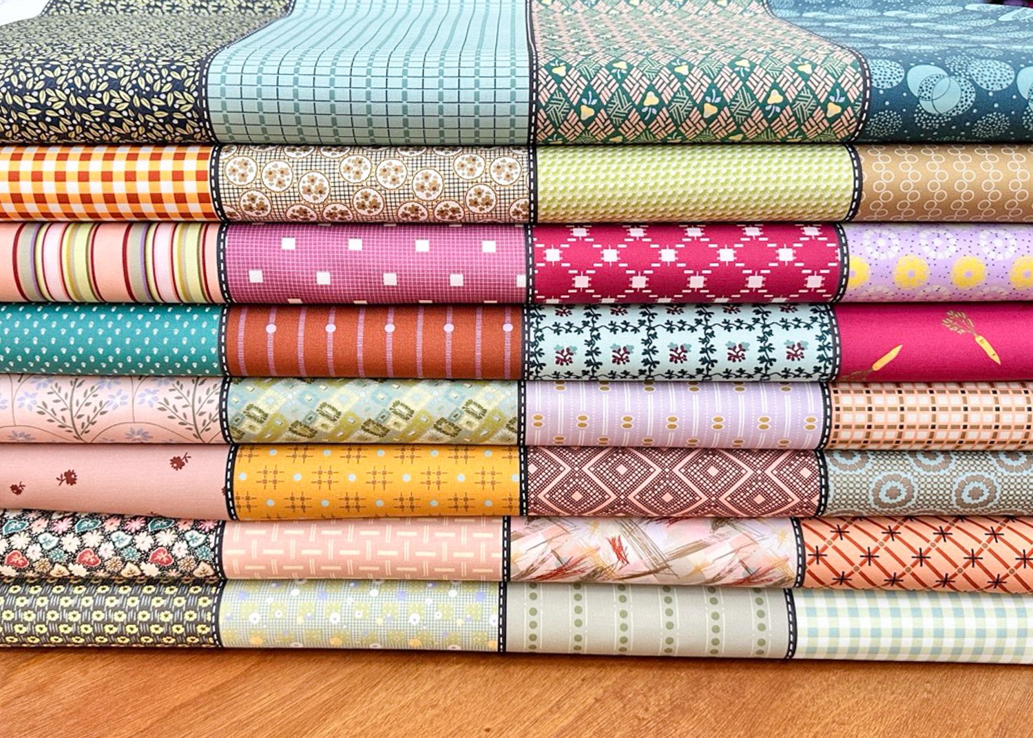 Jen Kingwell Gathered Lollies / Trentham Fabric Kit