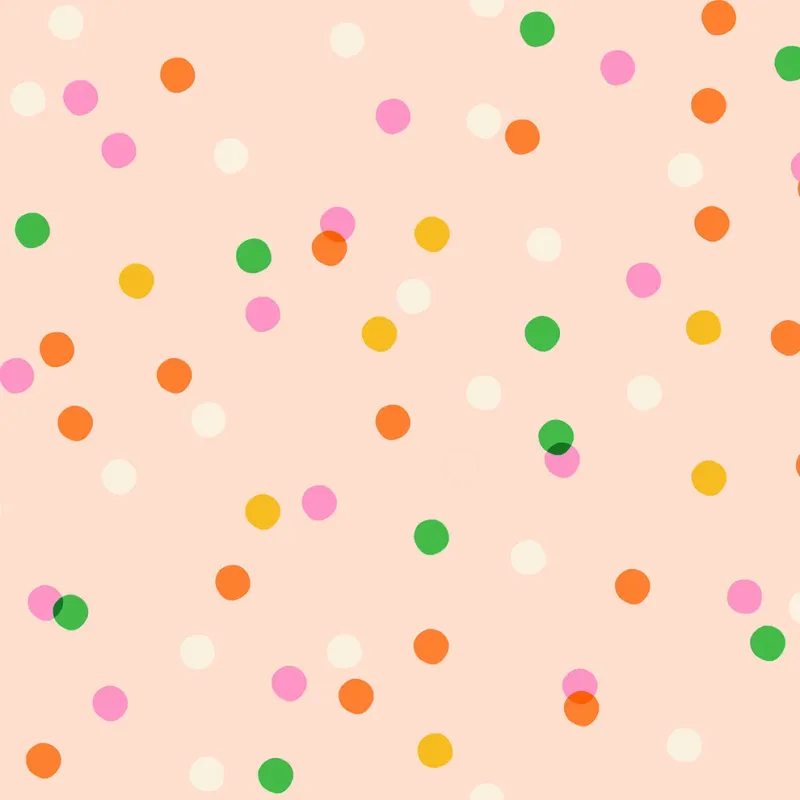 Ruby Star Sparklemart / Spritz - Peach Blossom / Per 25cm
