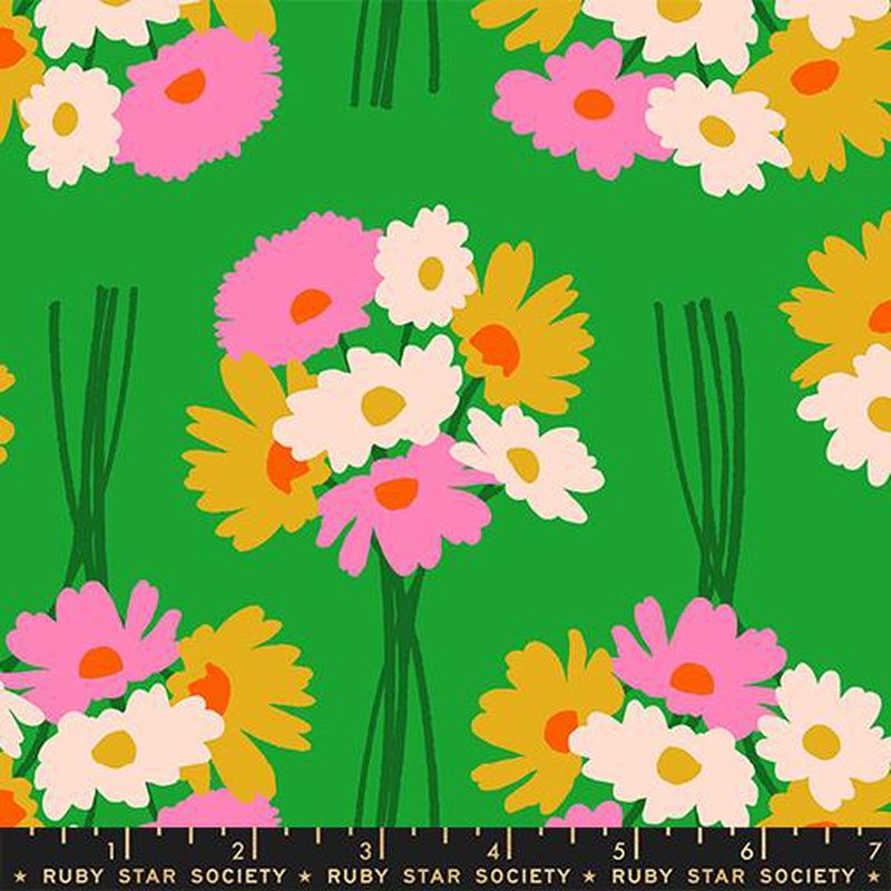 Ruby Star Sparklemart / Flower Dept Green / Per 25cm