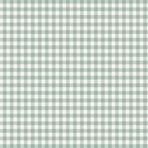 Tilda Wideback / Yarn Dyed Gingham - Duck Egg / Per 25cm